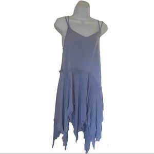 Intimately Free People Lavender Tattered Up Fringe Dress